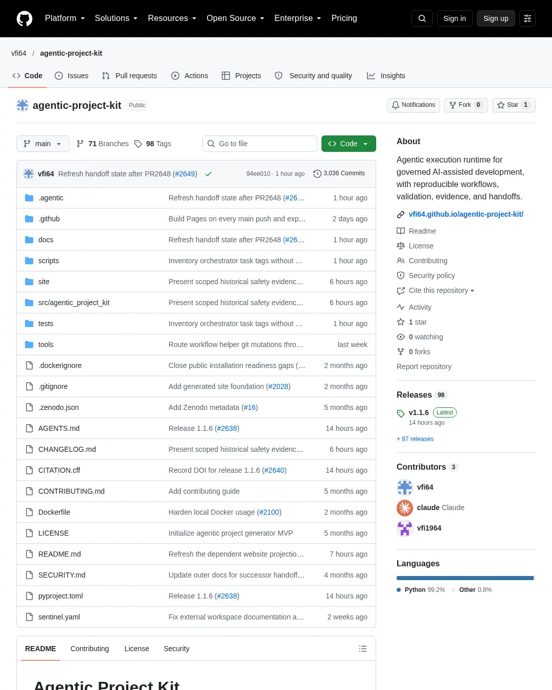 원문 캡처 · github.com