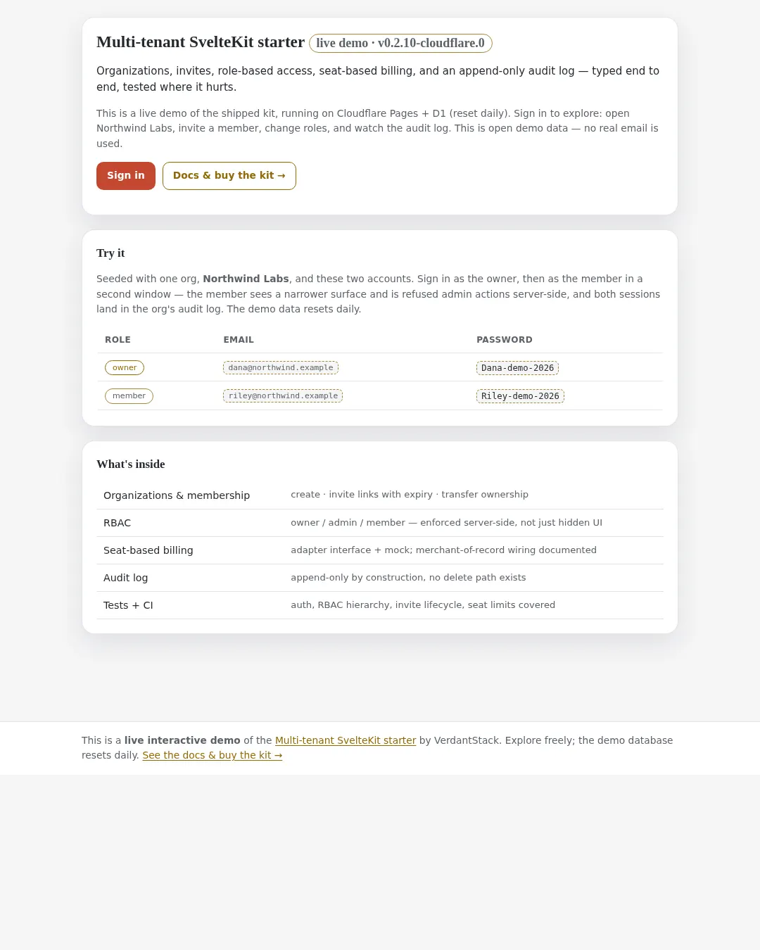 원문 캡처 · multi-tenant-starter.verdantstack-site.pages.dev