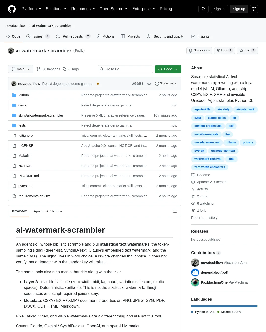 원문 캡처 · github.com