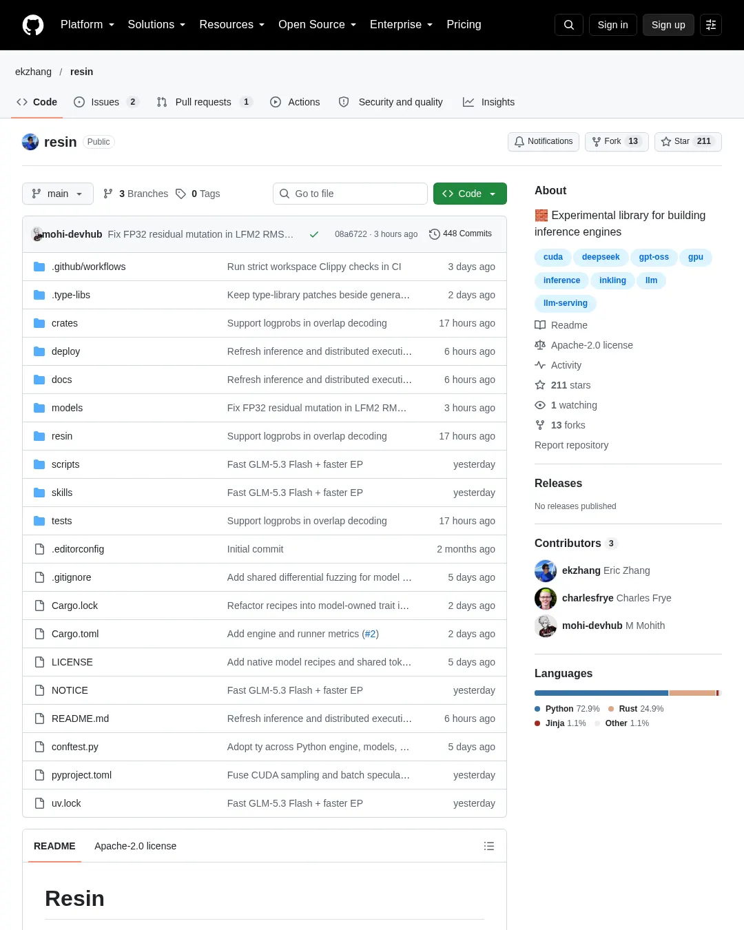 원문 캡처 · github.com