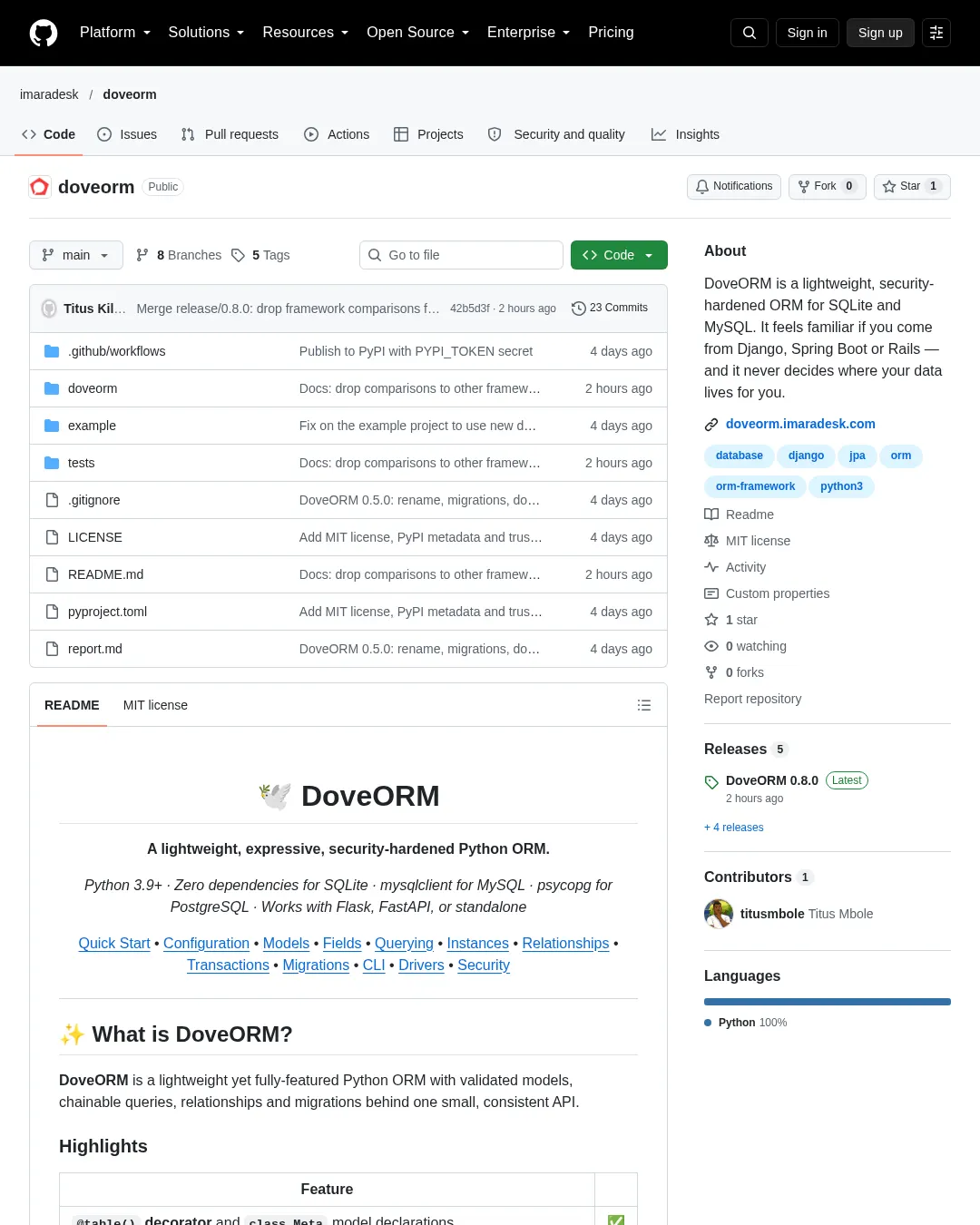 원문 캡처 · github.com