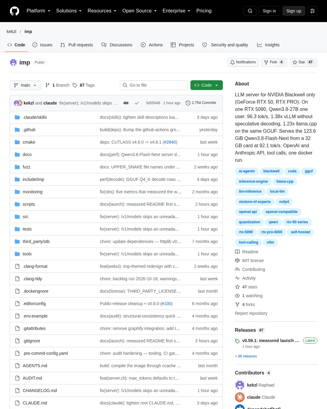 원문 캡처 · github.com