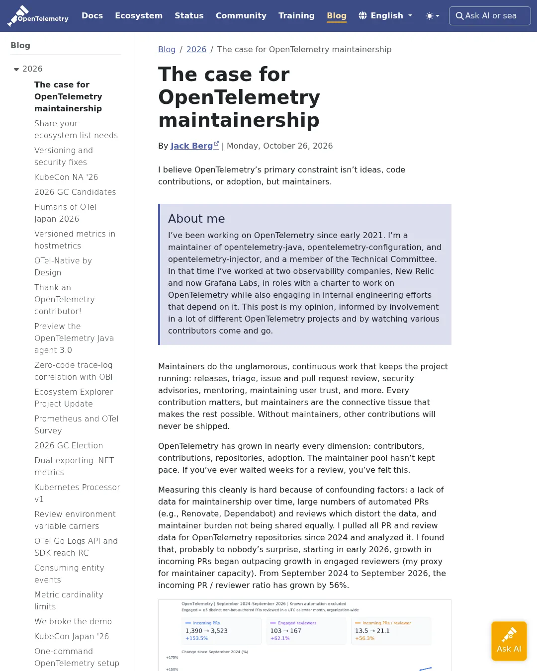 원문 캡처 · opentelemetry.io