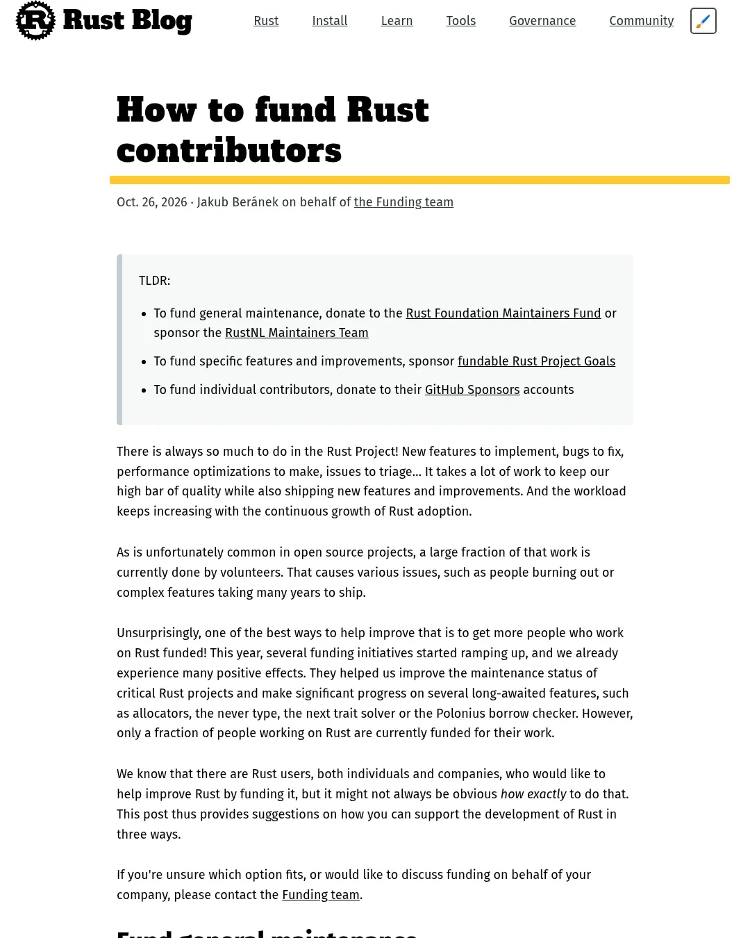 원문 캡처 · blog.rust-lang.org
