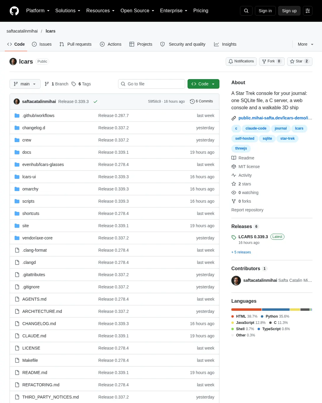 원문 캡처 · github.com