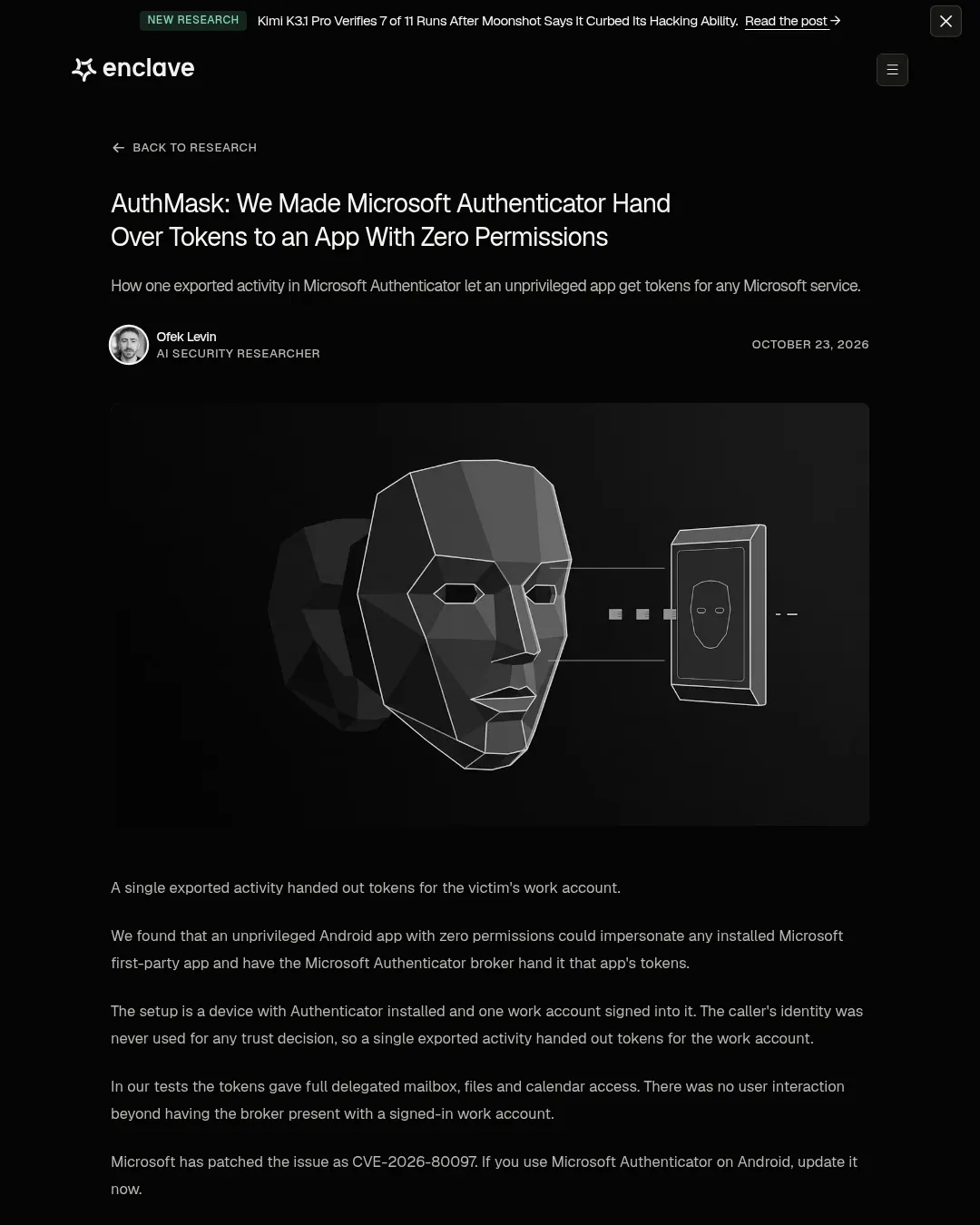 원문 캡처 · enclave.ai