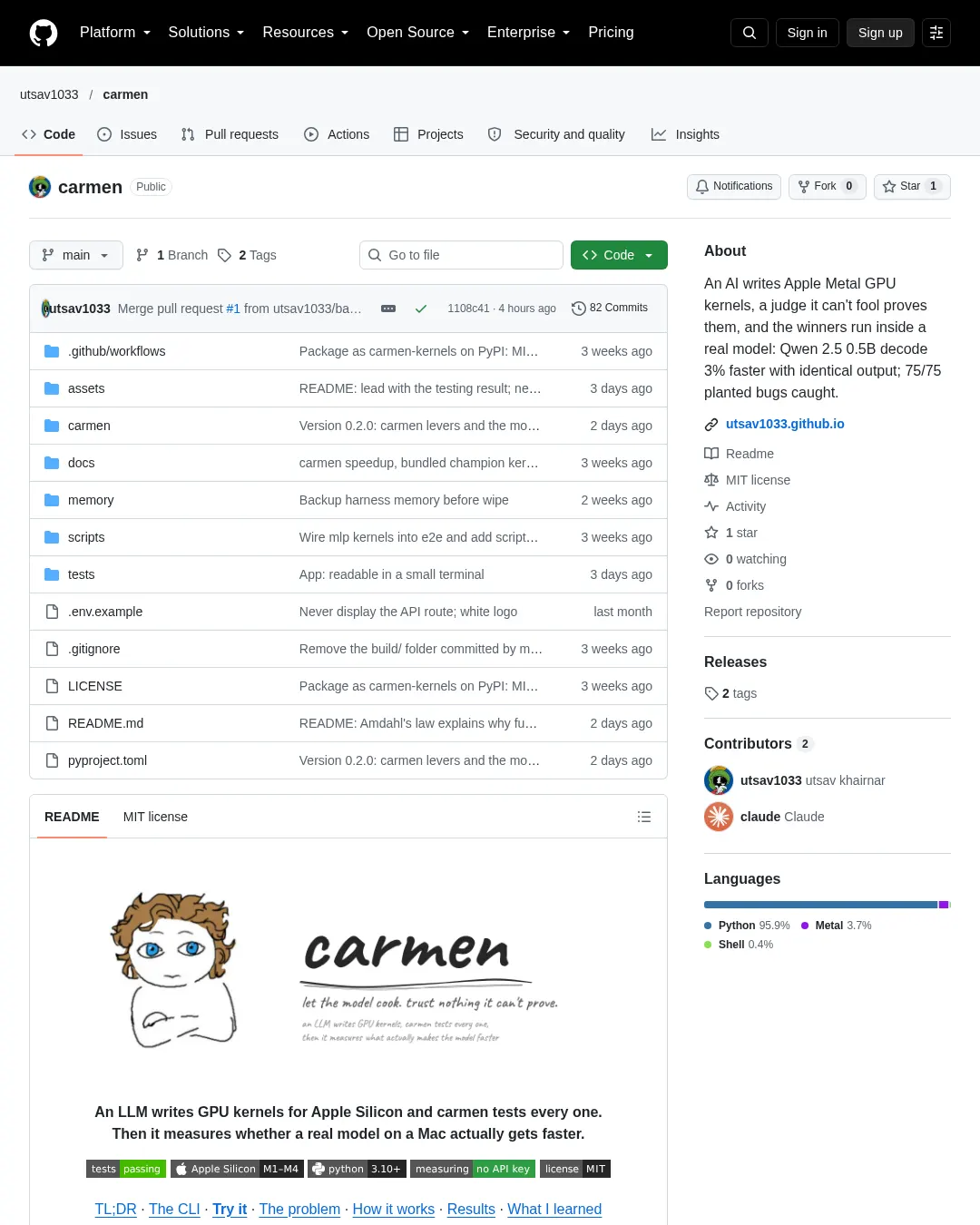 원문 캡처 · github.com
