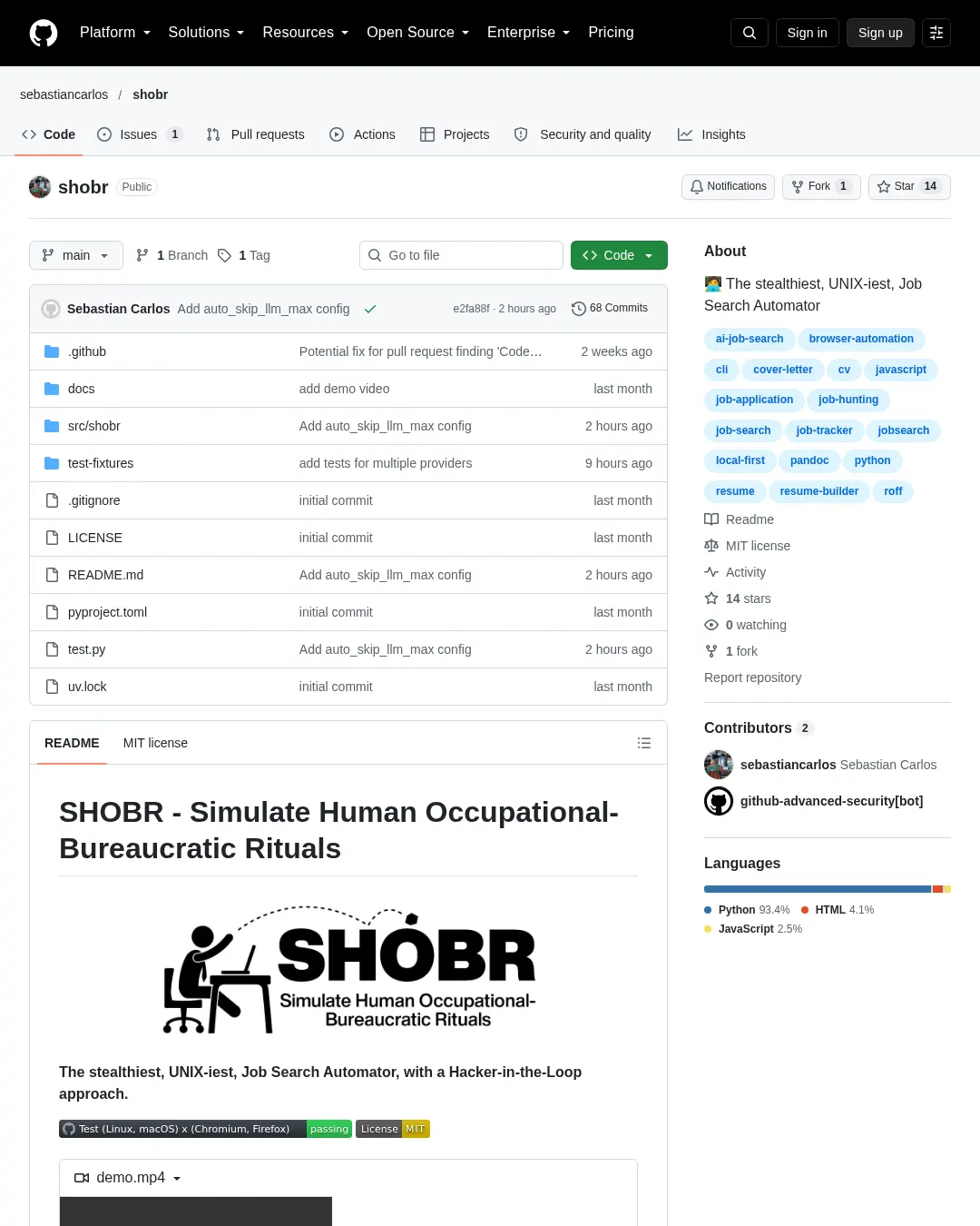 원문 캡처 · github.com
