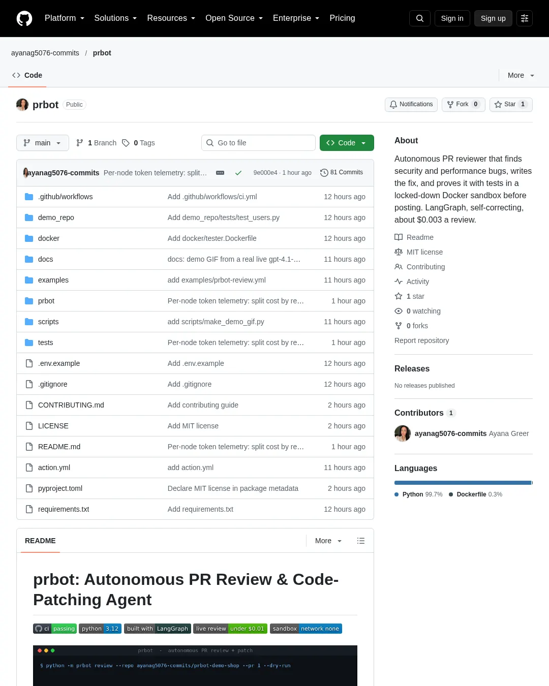 원문 캡처 · github.com