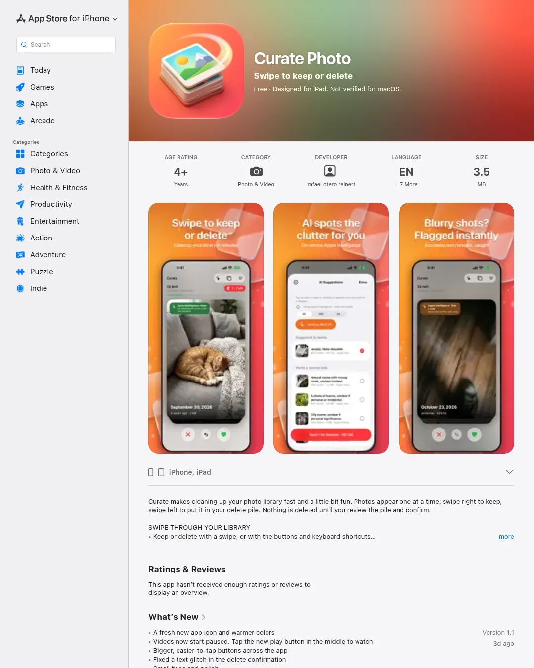 원문 캡처 · apps.apple.com