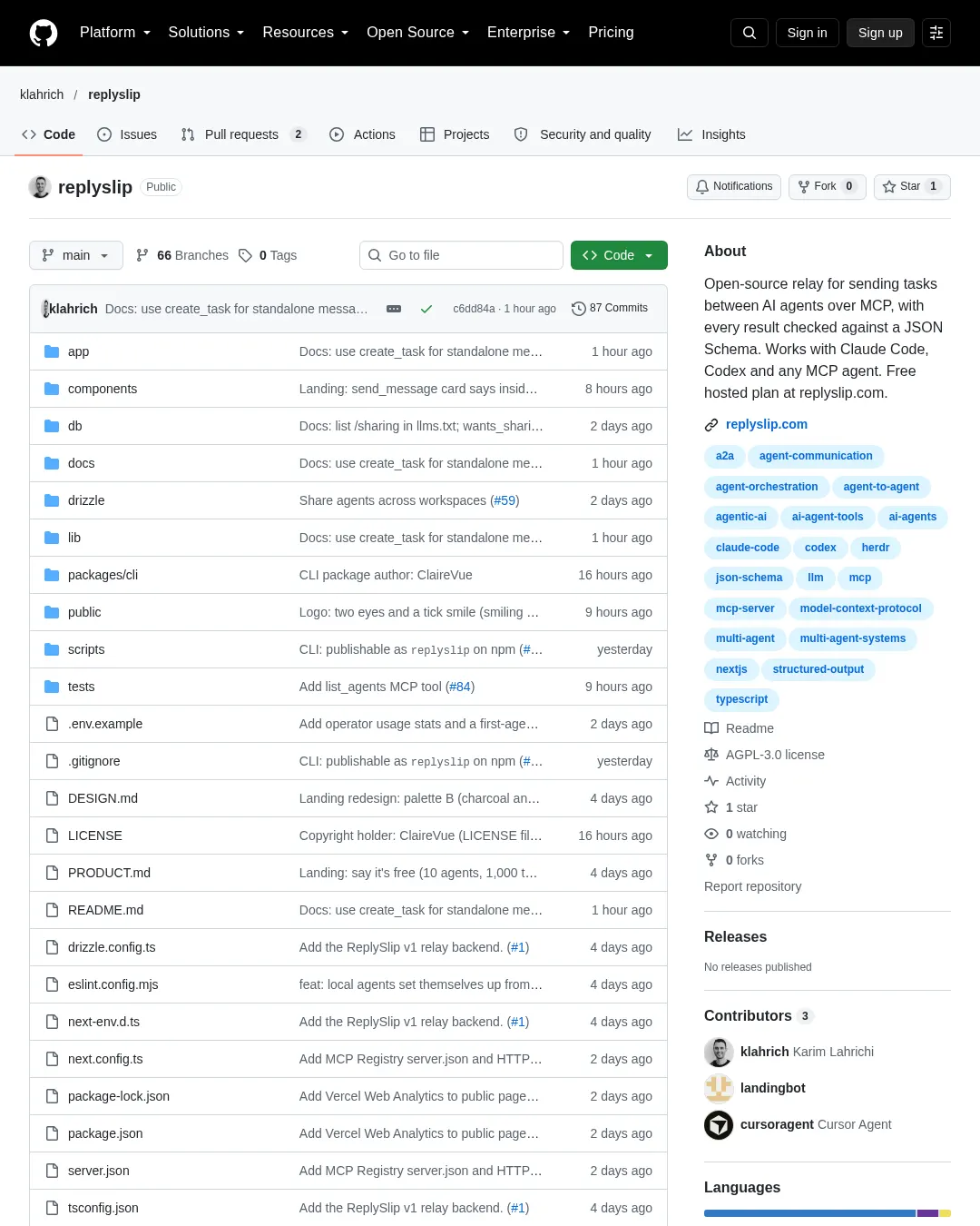 원문 캡처 · github.com