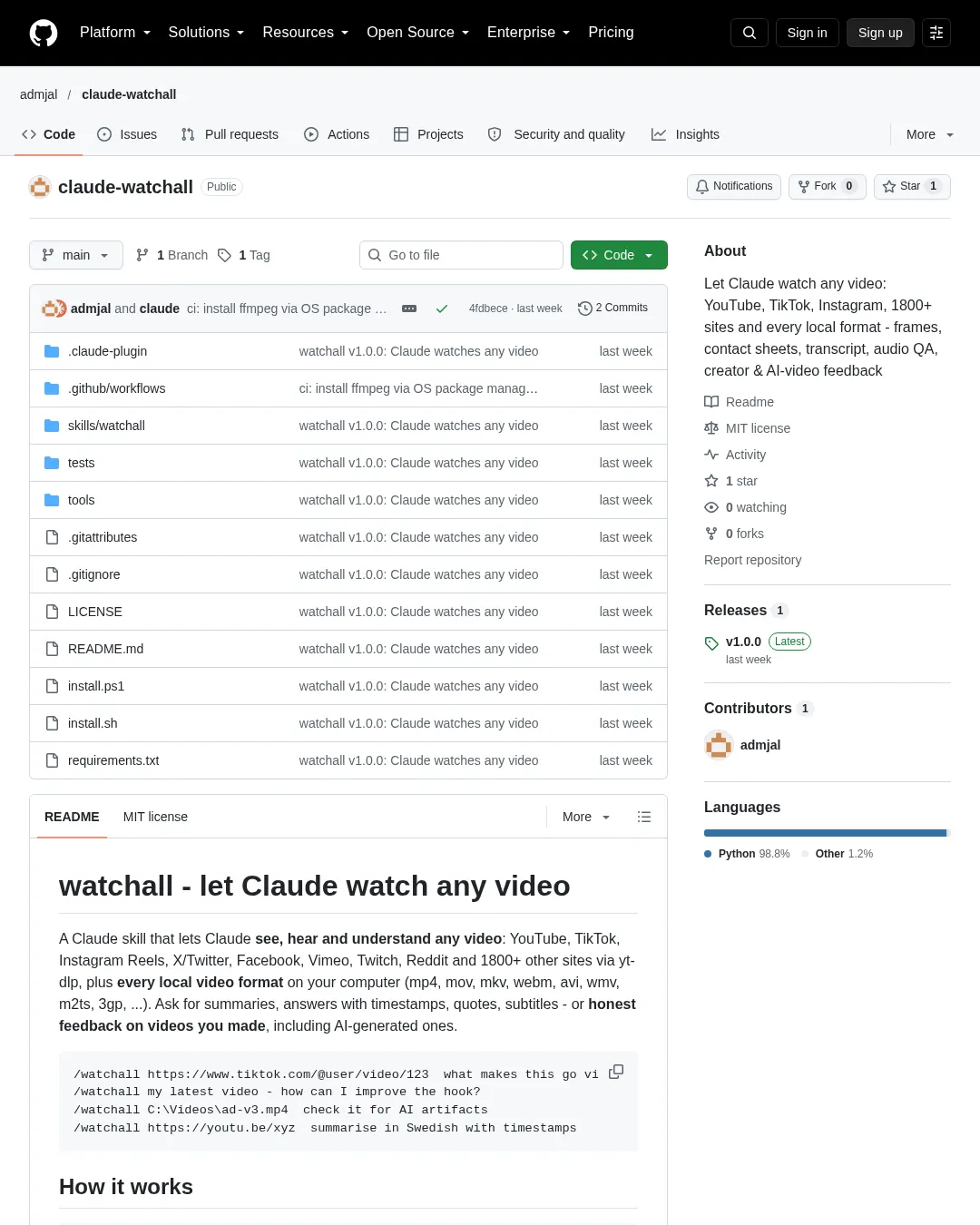 원문 캡처 · github.com