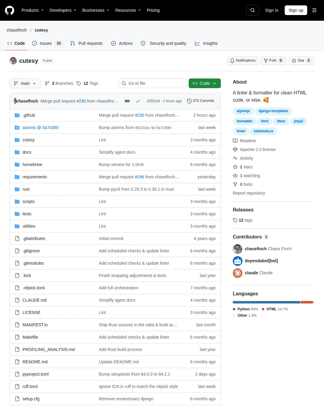 원문 캡처 · github.com