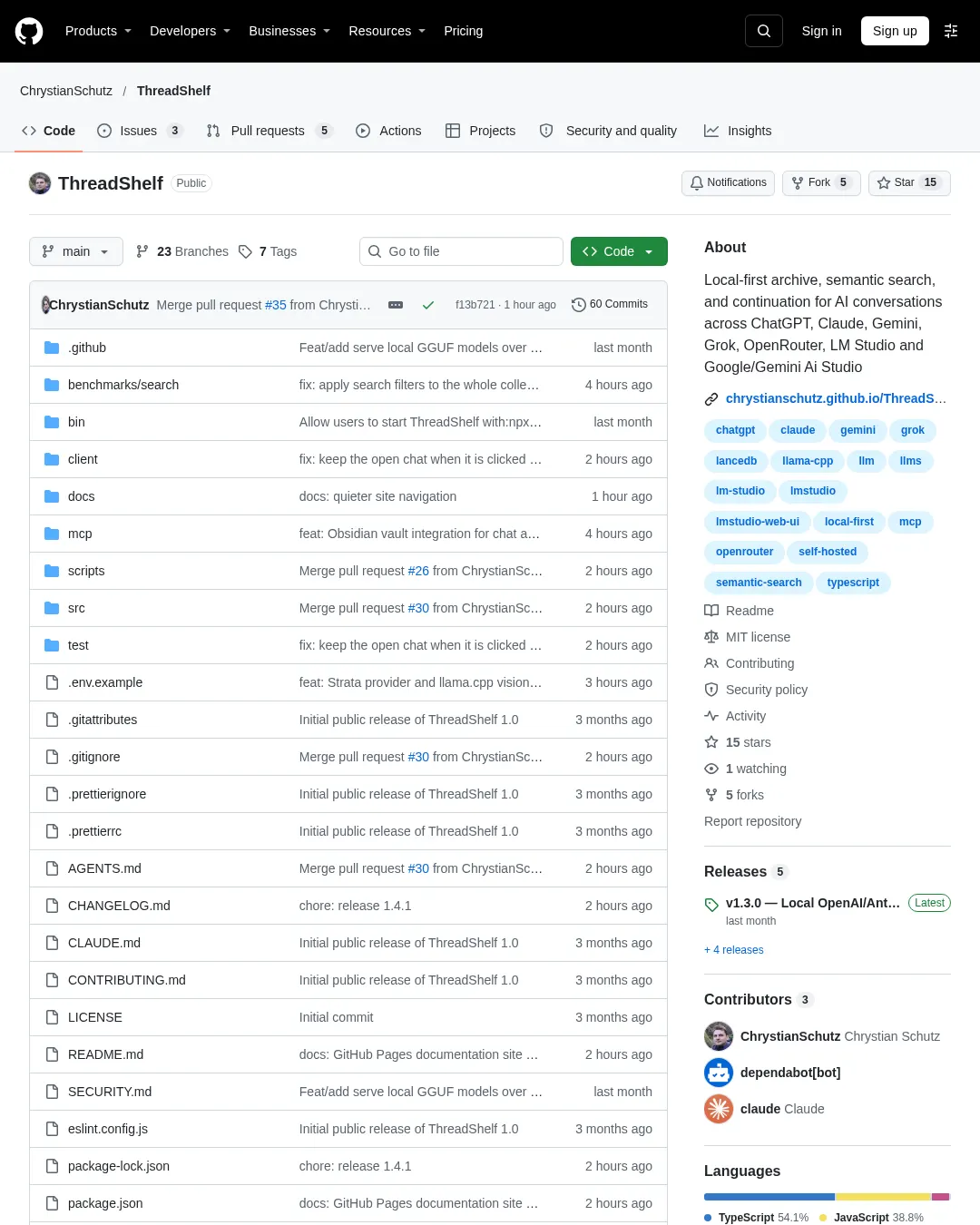원문 캡처 · github.com