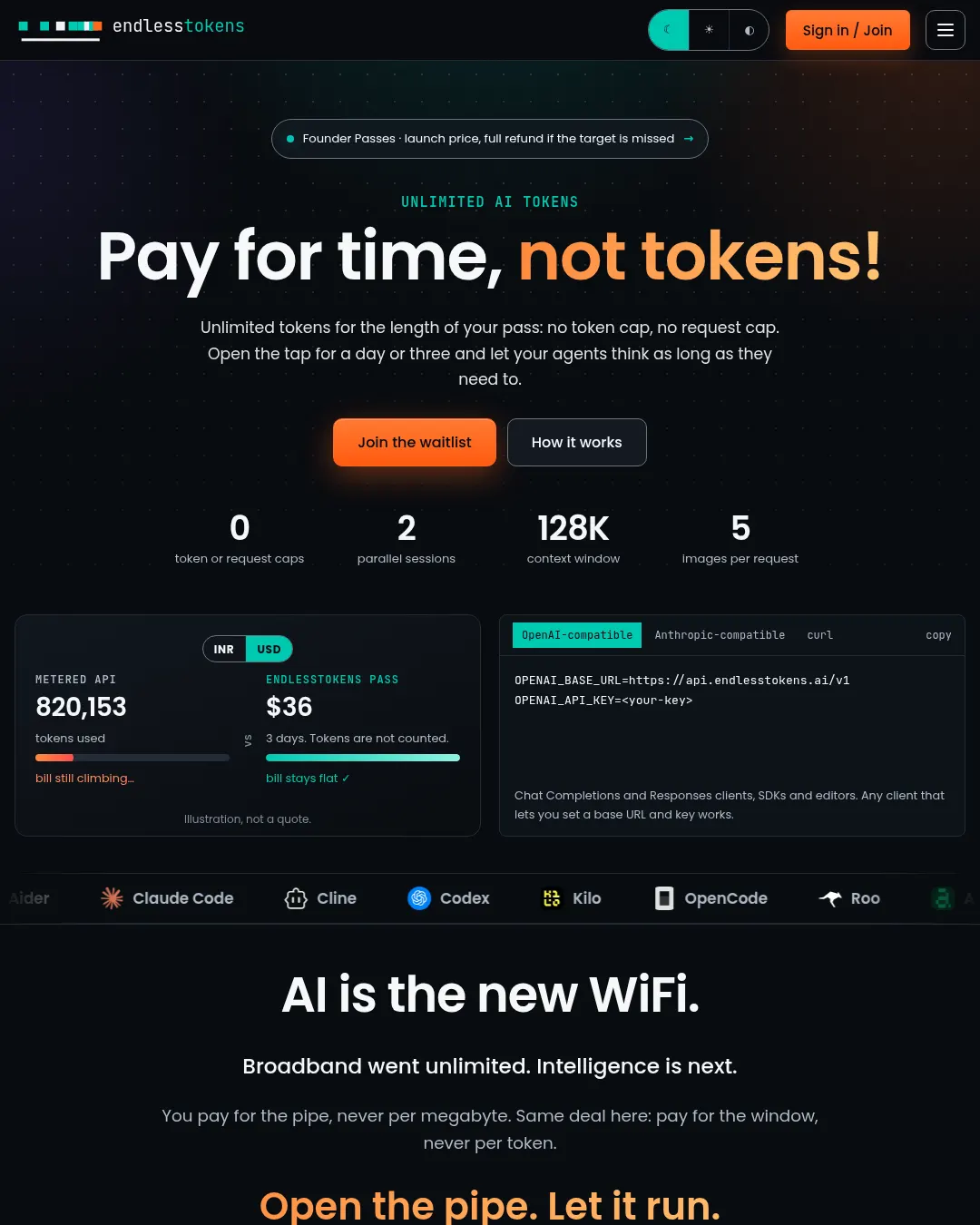 원문 캡처 · endlesstokens.ai