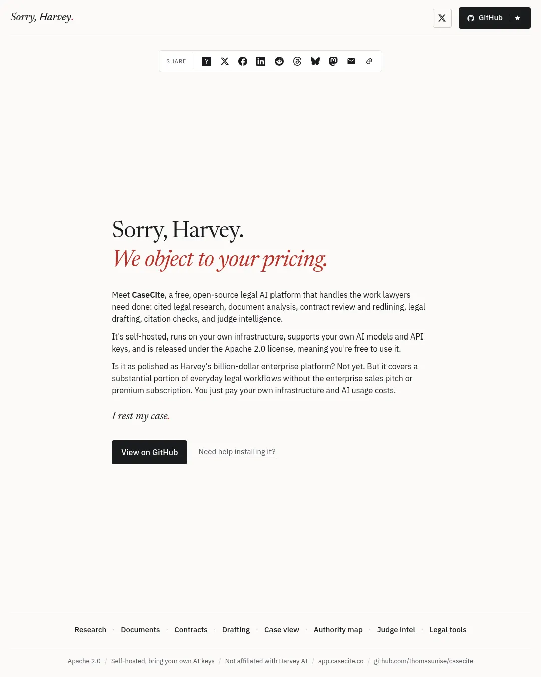 원문 캡처 · sorryharvey.com