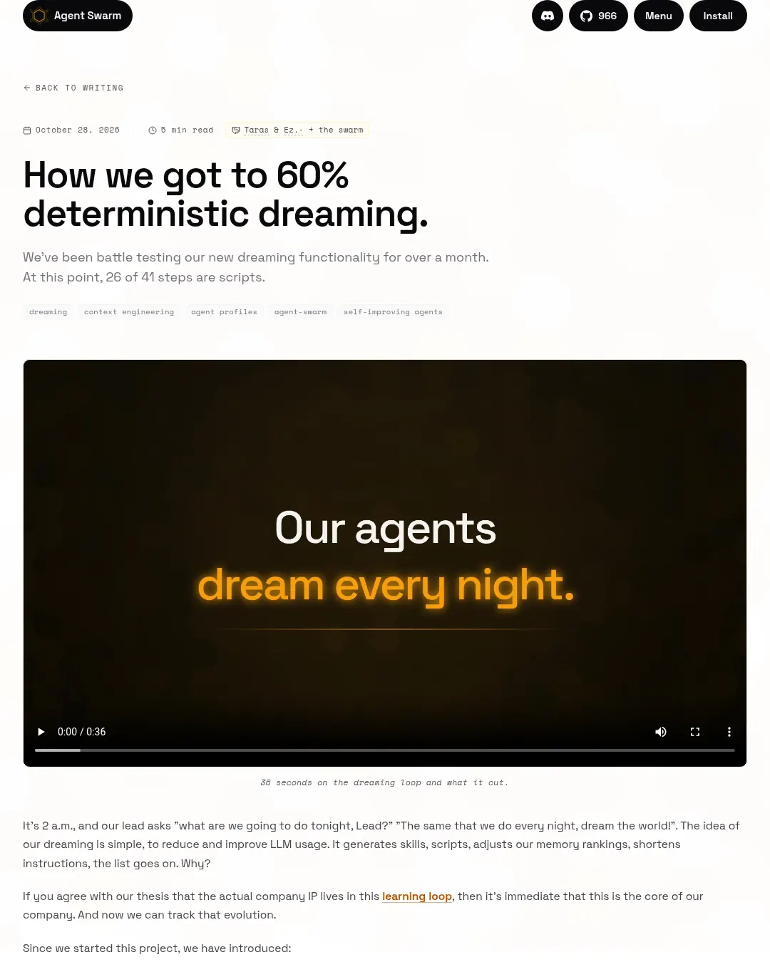 원문 캡처 · agent-swarm.dev