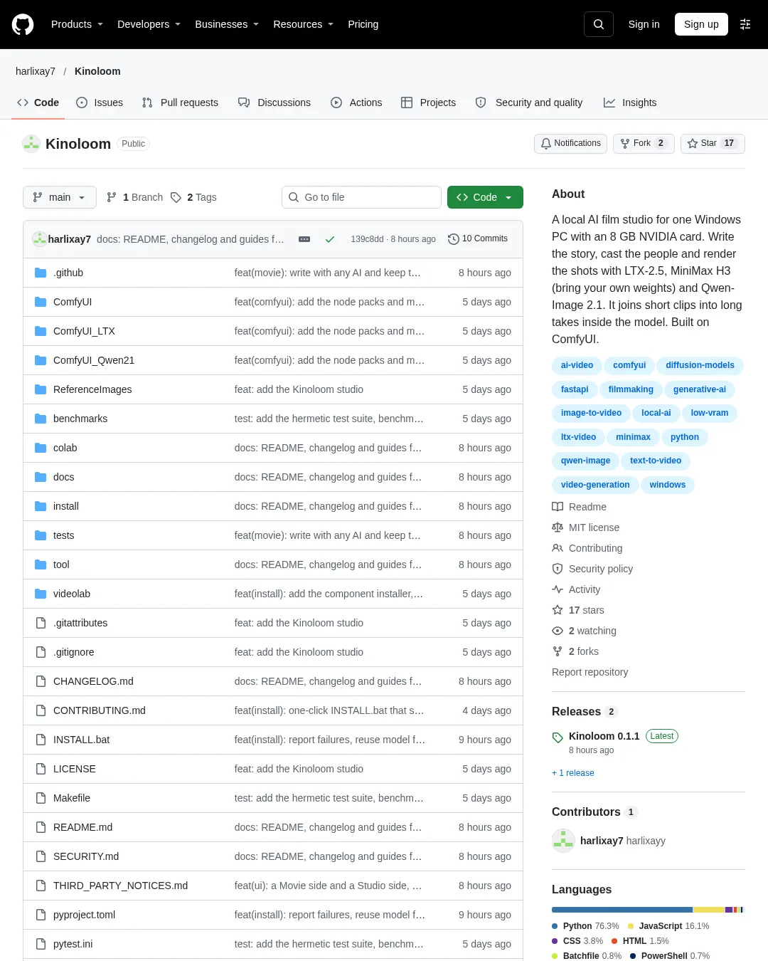 원문 캡처 · github.com