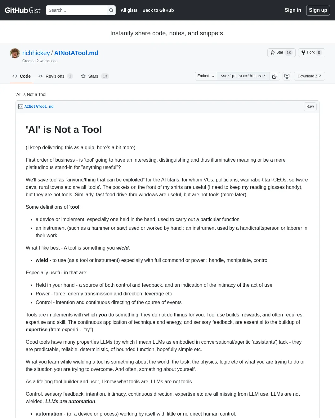 원문 캡처 · gist.github.com
