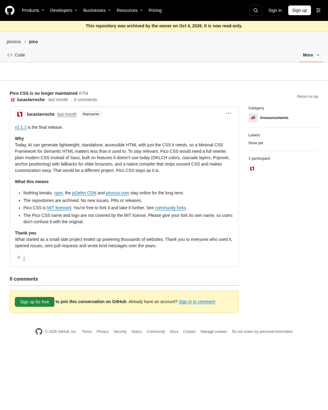 원문 캡처 · github.com