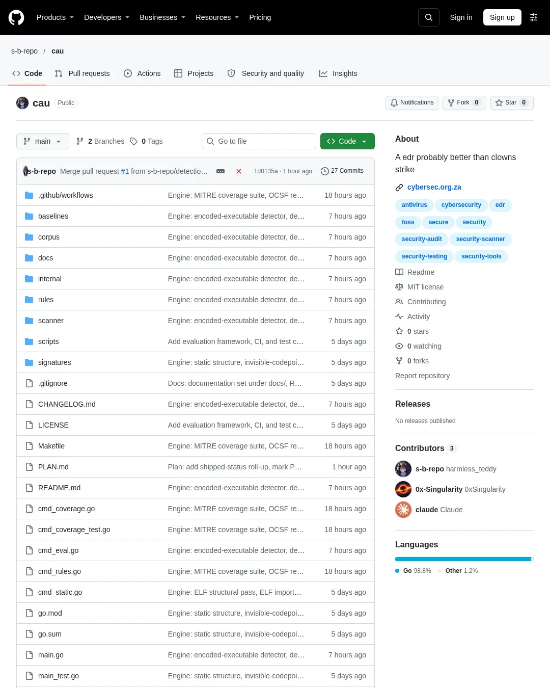 원문 캡처 · github.com