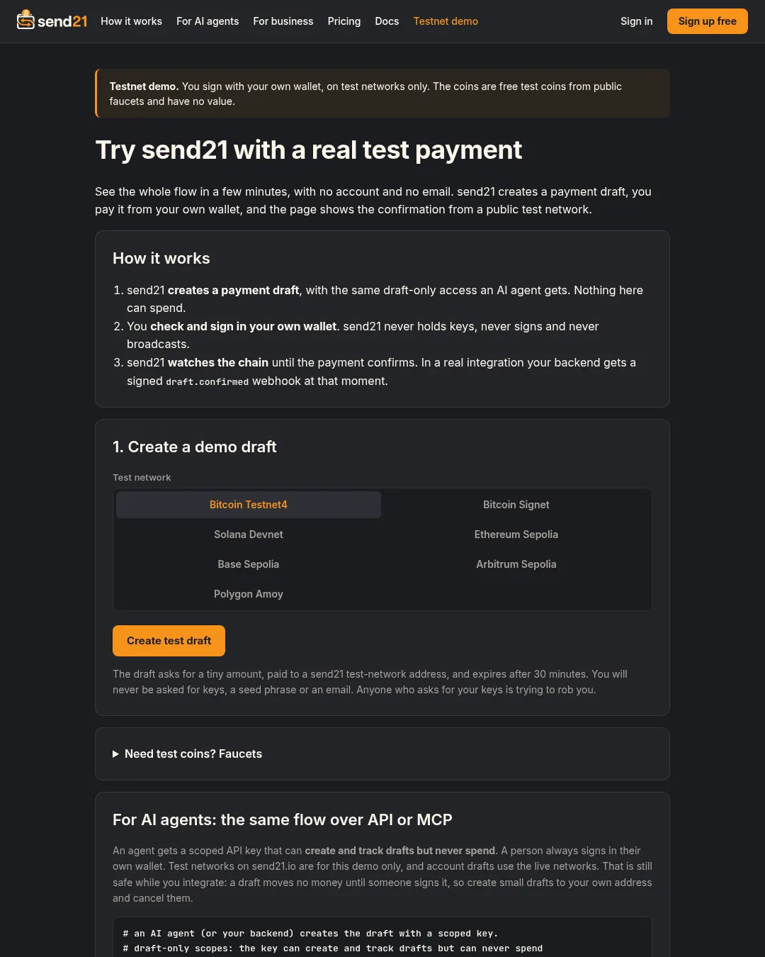 원문 캡처 · send21.io