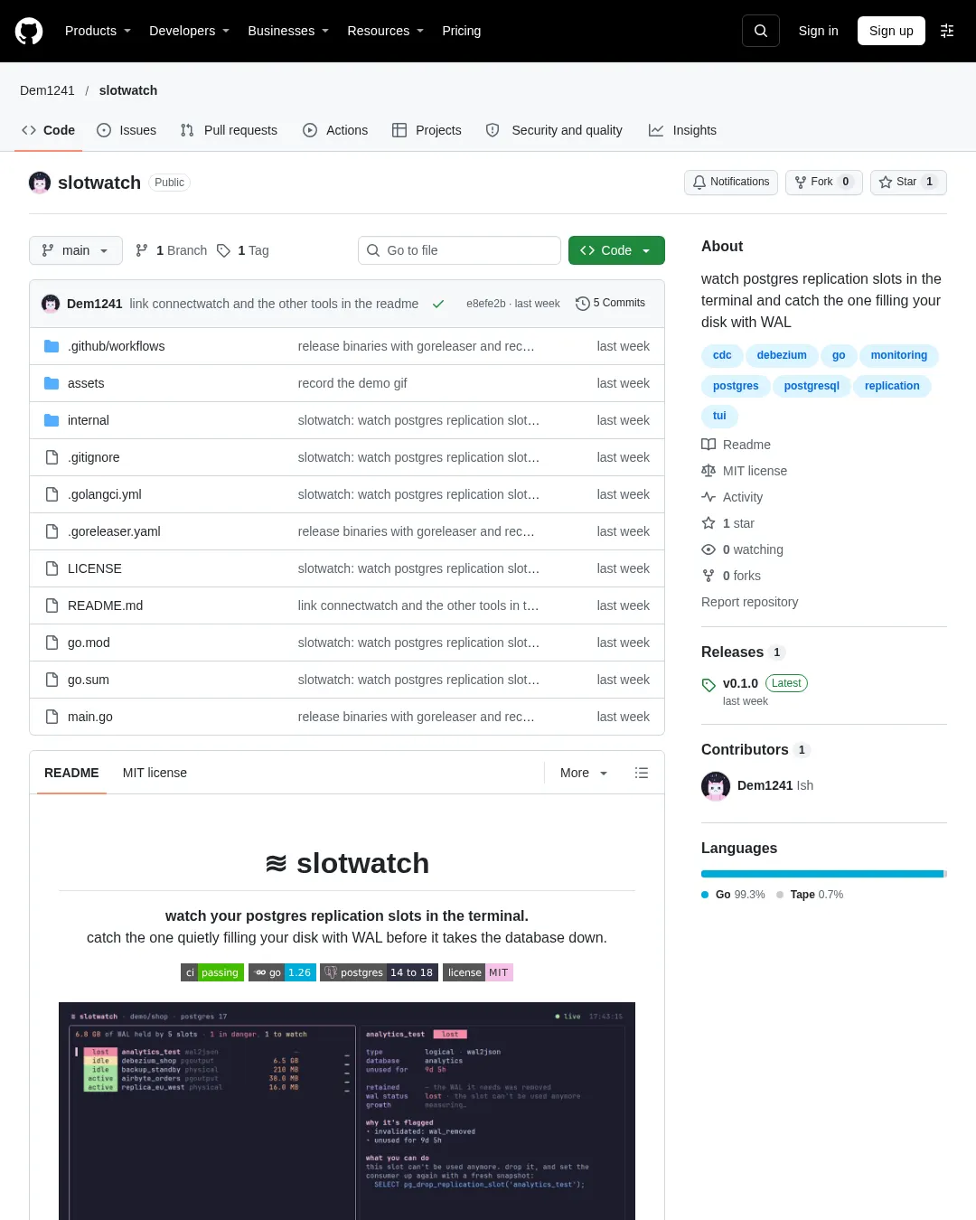 원문 캡처 · github.com