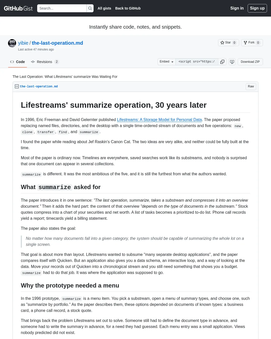 원문 캡처 · gist.github.com