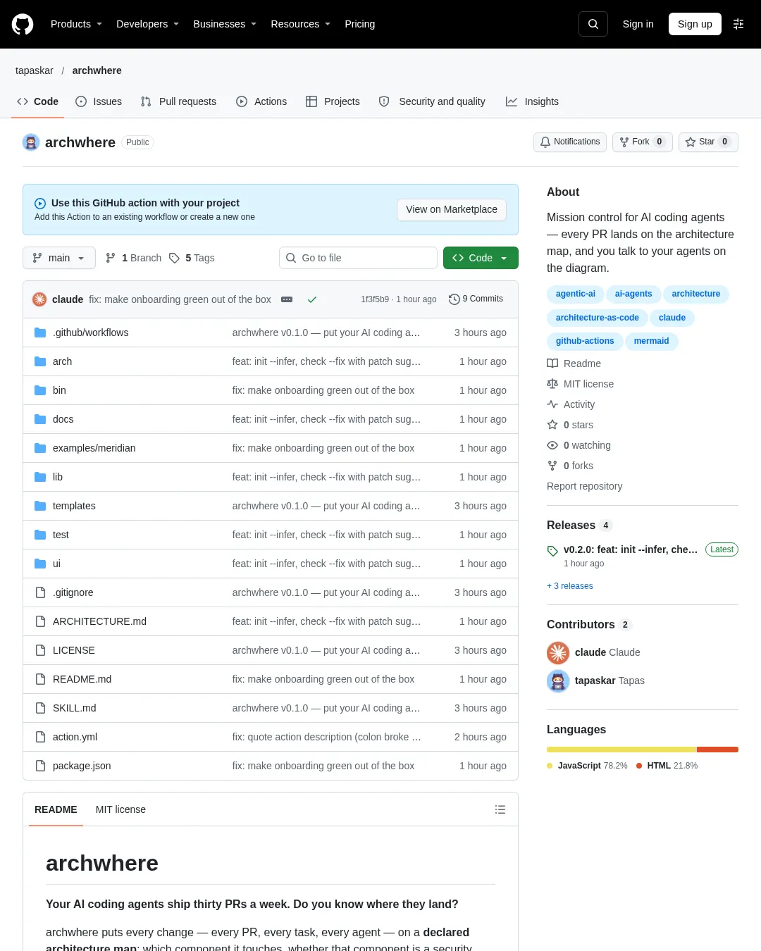 원문 캡처 · github.com