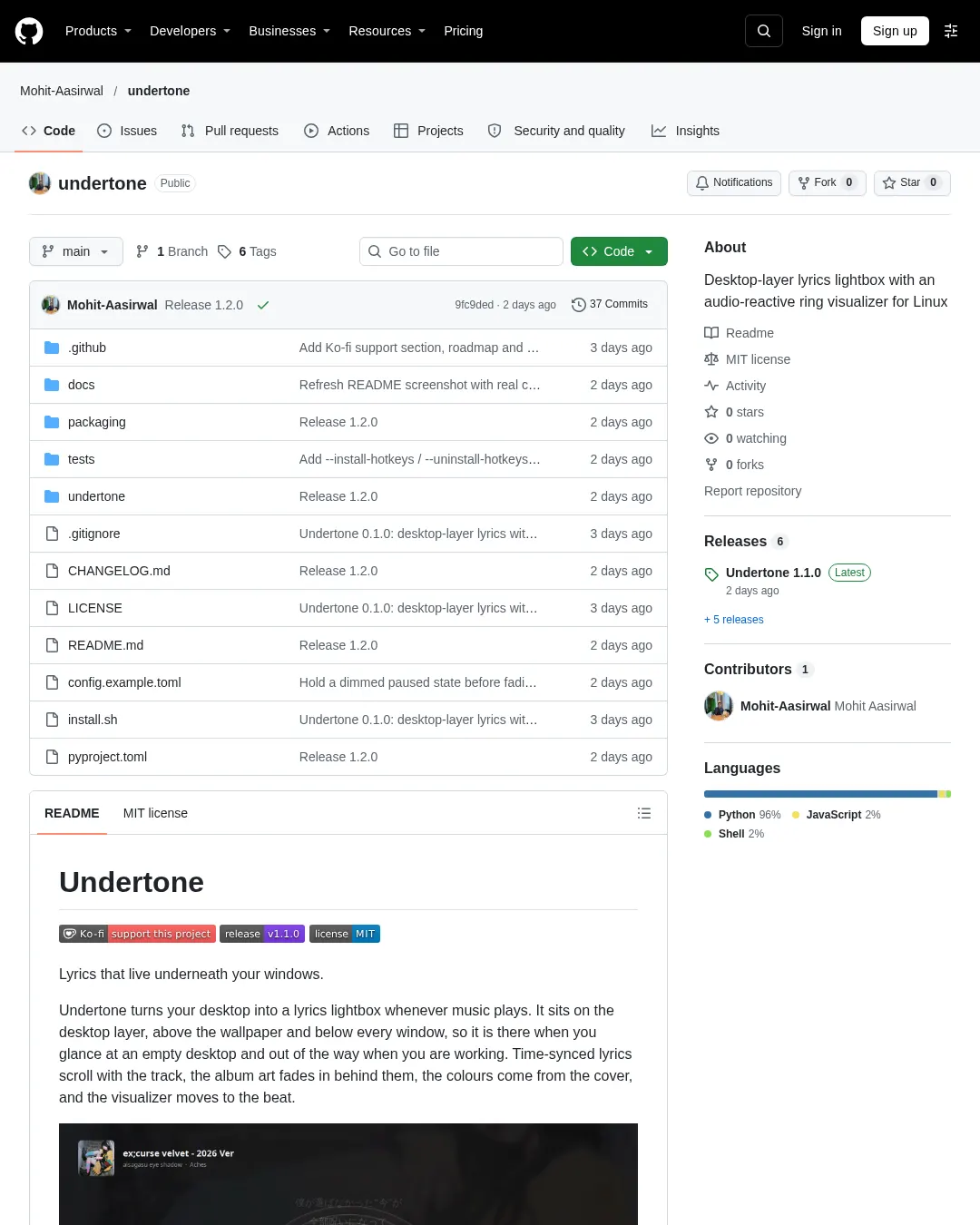 원문 캡처 · github.com