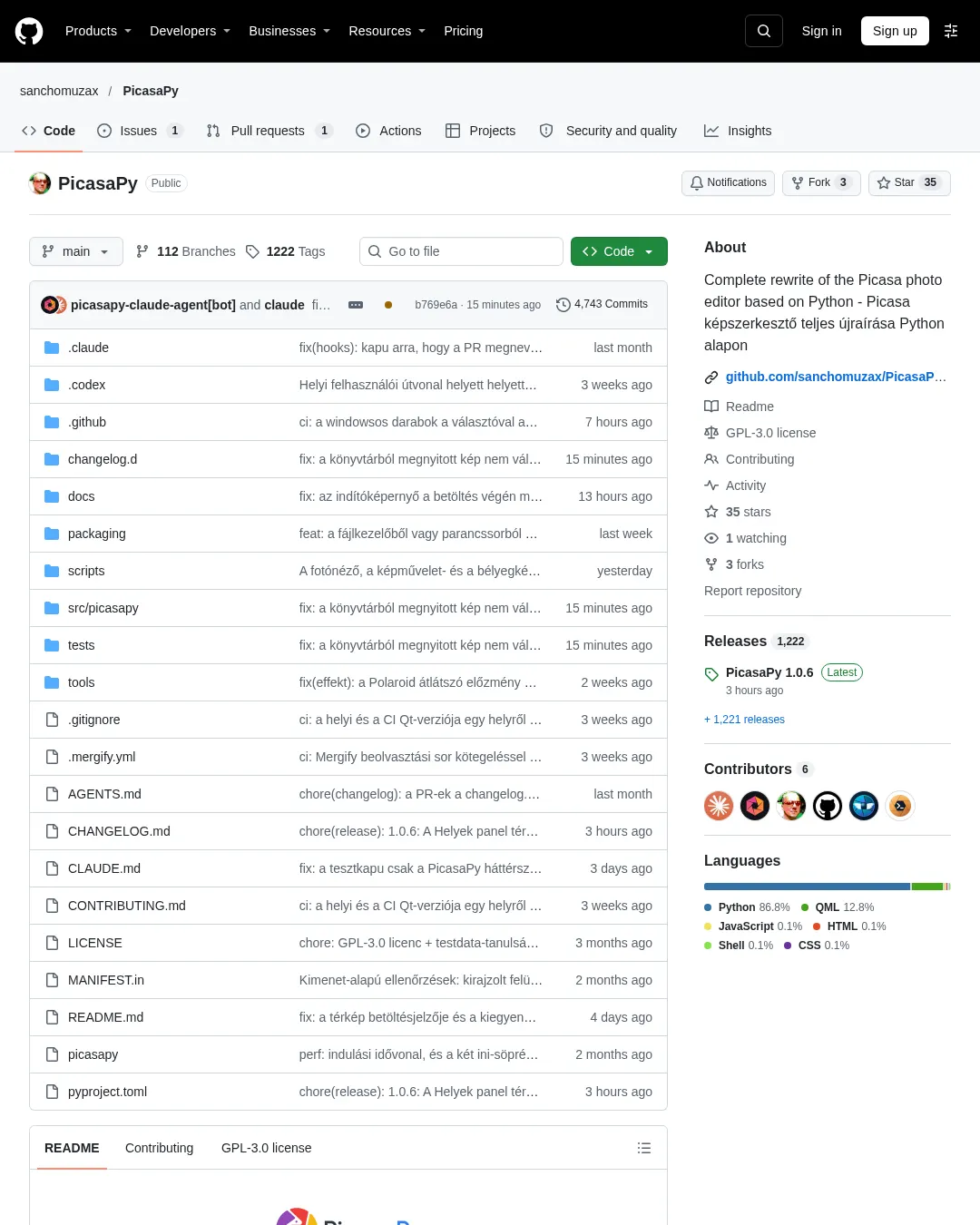 원문 캡처 · github.com