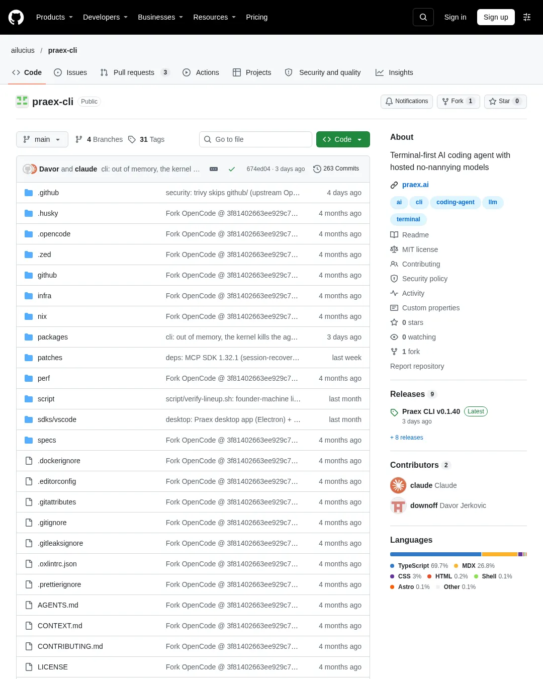 원문 캡처 · github.com