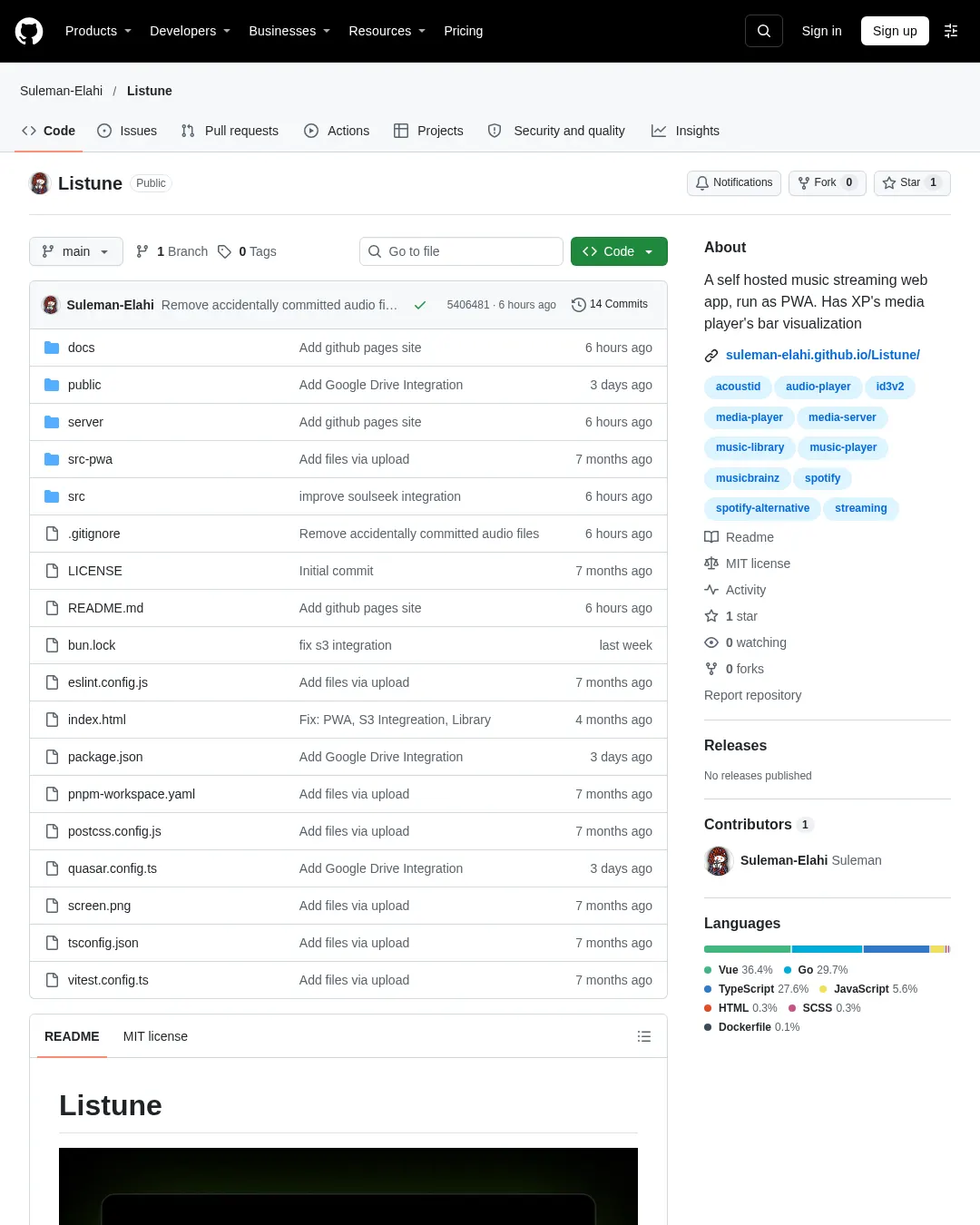 원문 캡처 · github.com